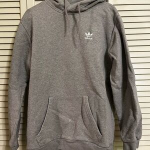 adidas Gray Trefoil Pullover Hoodie